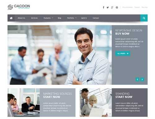 Cacoon Business WordPress Template