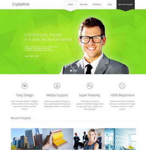 Crystalline Ultimate WordPress business themes