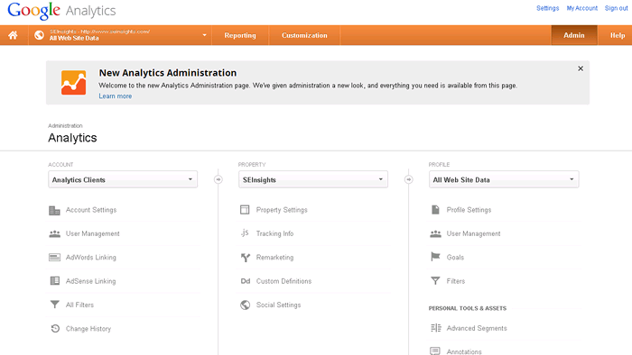  | Nouvelle Interface d’Administration pour Google Analytics