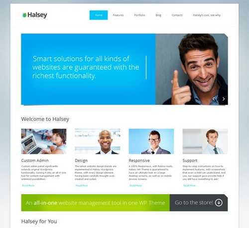 Halsey Business WordPress Theme
