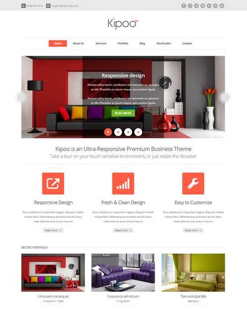 Kipoo Responsive Business WordPress Theme