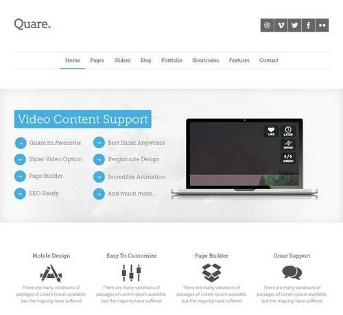 Quare Multi Purpose Theme
