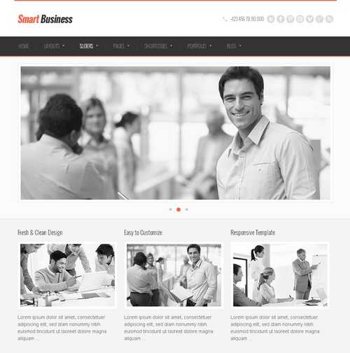 SmartBusiness Responsive WordPress business themes