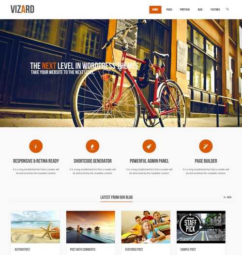 Vizard WordPress Business Theme