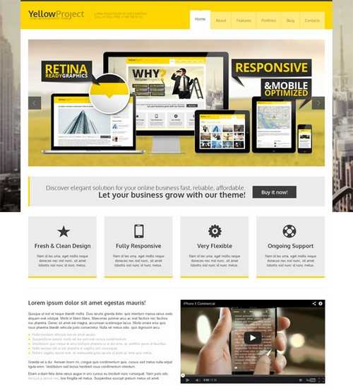 YellowProject Retina Theme