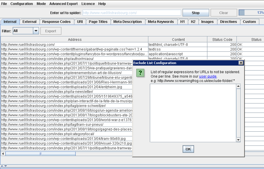 Utiliser Screaming Frog SEO Spider dans le cadre de projets de référencement