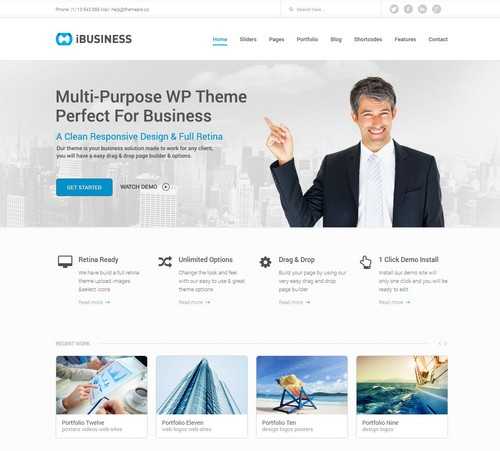 iBUSINESS Retina Theme