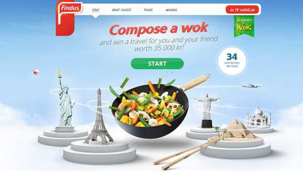 Exemple de site avec effet parallaxe