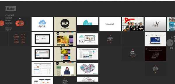 Exemple de site avec effet parallaxe