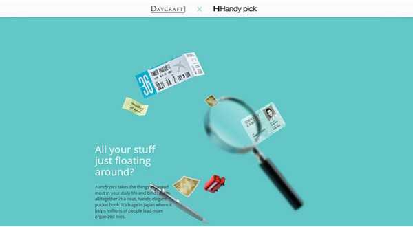 Exemple de site avec effet parallaxe