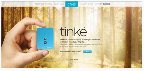 Exemple de site avec effet parallaxe