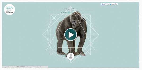 Exemple de site avec effet parallaxe