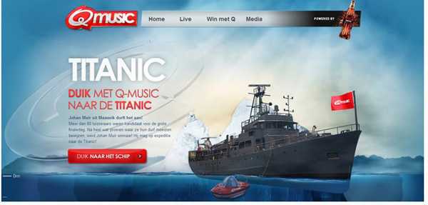 Exemple de site avec effet parallaxe