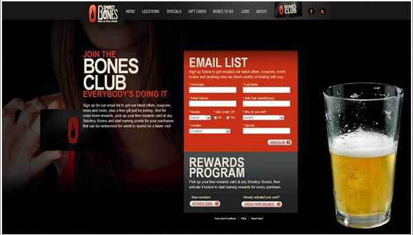 Exemple de site avec effet parallaxe