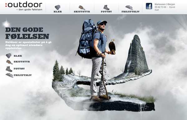 Exemple de site avec effet parallaxe