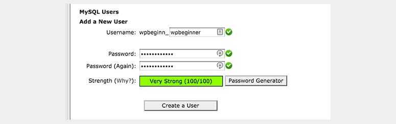 Créer un utilisateur