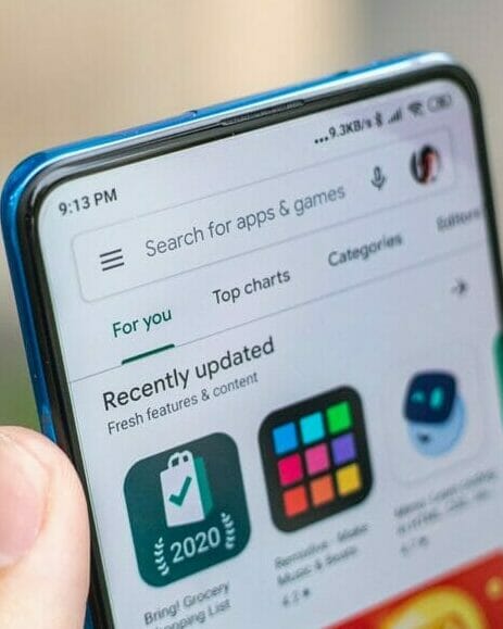 white samsung galaxy smartphone showing icons