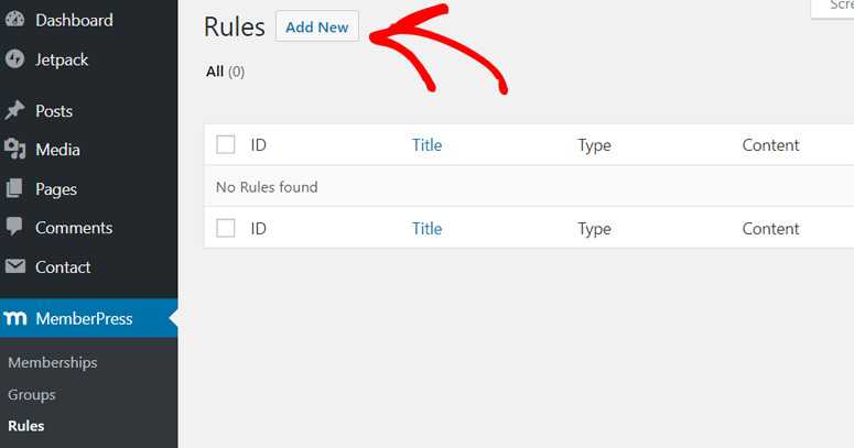 ajouter de nouvelles règles