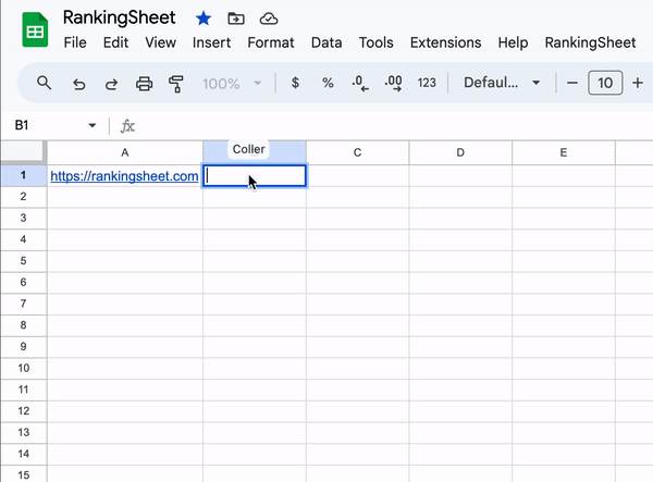 RankingSheet : Votre Outil SEO Tout-en-Un pour Google Sheets&#x2122; !