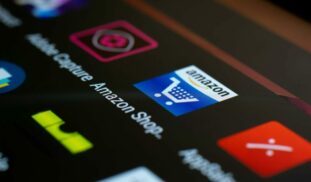 Close Up of Smartphone Screen with Icons