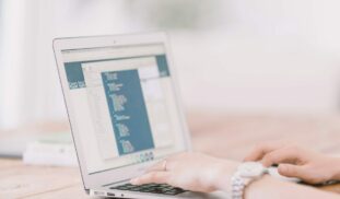 person using a laptop