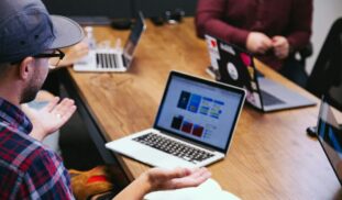man talking in the meeting