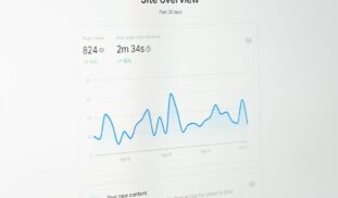 a computer screen with a line graph on it